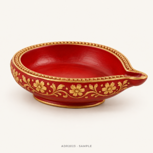 Sample illustration of Akhand Diya - Red (ADR2023)