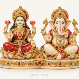 Sample illustration of Lakshmi Ganesh Decorated Murthi (LGD2023)